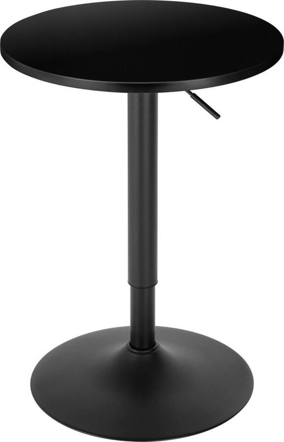 Zaltino Verstelbare Bartafel Partytafel Zwart MDF 45x52x69.5-91.5 cm