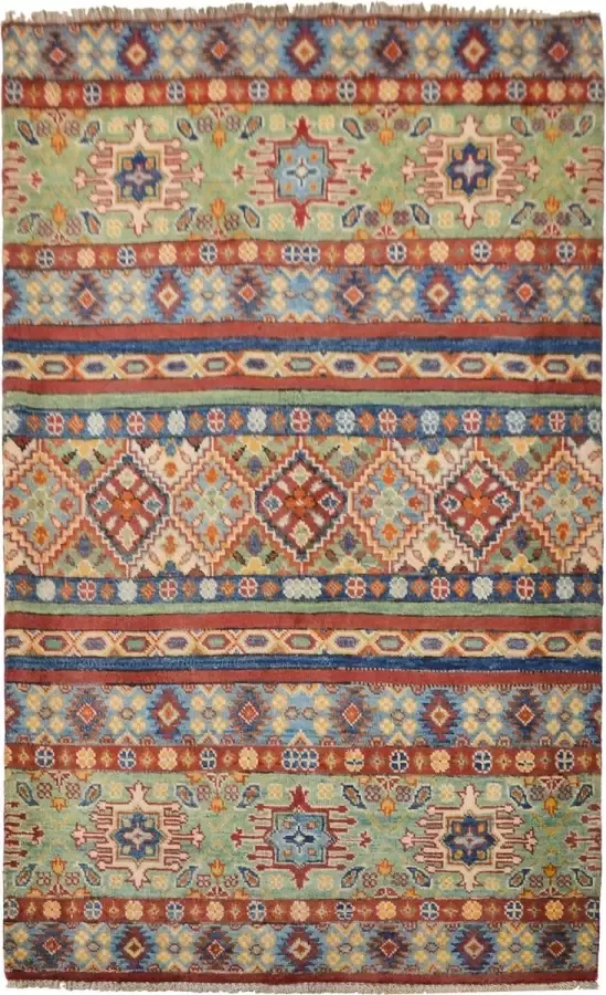 Zargar Rugs Kelim vloerkleed 101x159 Kelim tapijt Oosters vloerkleed 100% wol Handgeweven