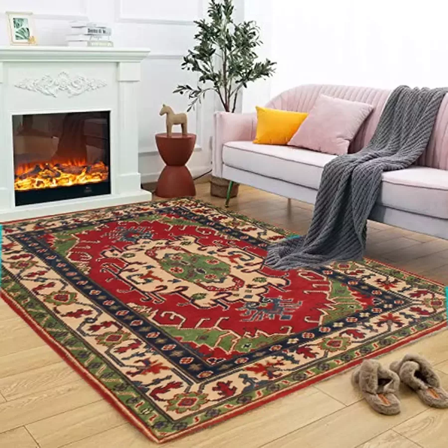 Zargar Rugs Kelim vloerkleed 102x146 Kelim tapijt Oosters vloerkleed 100% wol Handgeweven