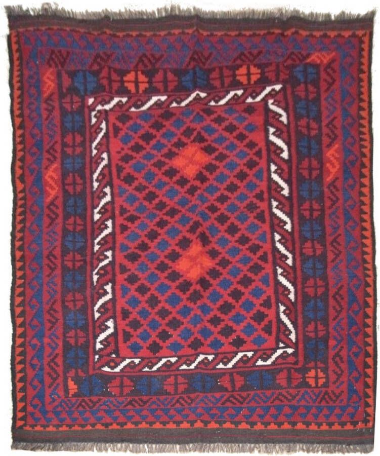 Zargar Rugs Kelim vloerkleed 136x212 Kelim tapijt Oosters vloerkleed 100% wol Handgeweven