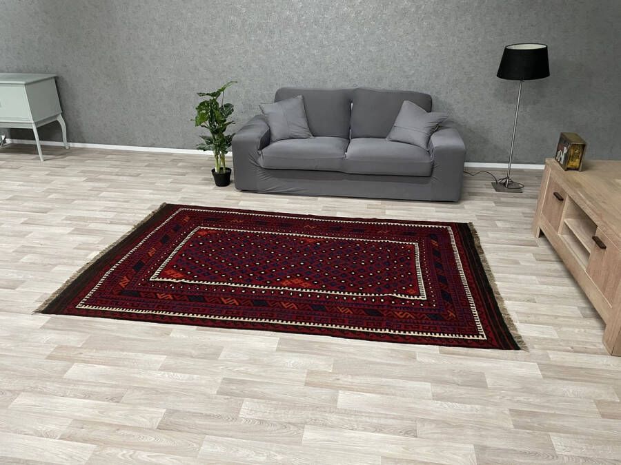 Zargar Rugs Kelim vloerkleed 144x240 Kelim tapijt Oosters vloerkleed 100% wol Handgeweven