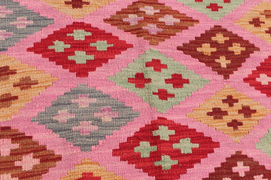 Zargar Rugs Kelim vloerkleed 145x205 Kelim tapijt Oosters vloerkleed 100% wol Handgeweven