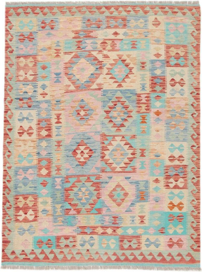 Zargar Rugs Kelim vloerkleed 147x197 Kelim tapijt Oosters vloerkleed 100% wol Handgeweven