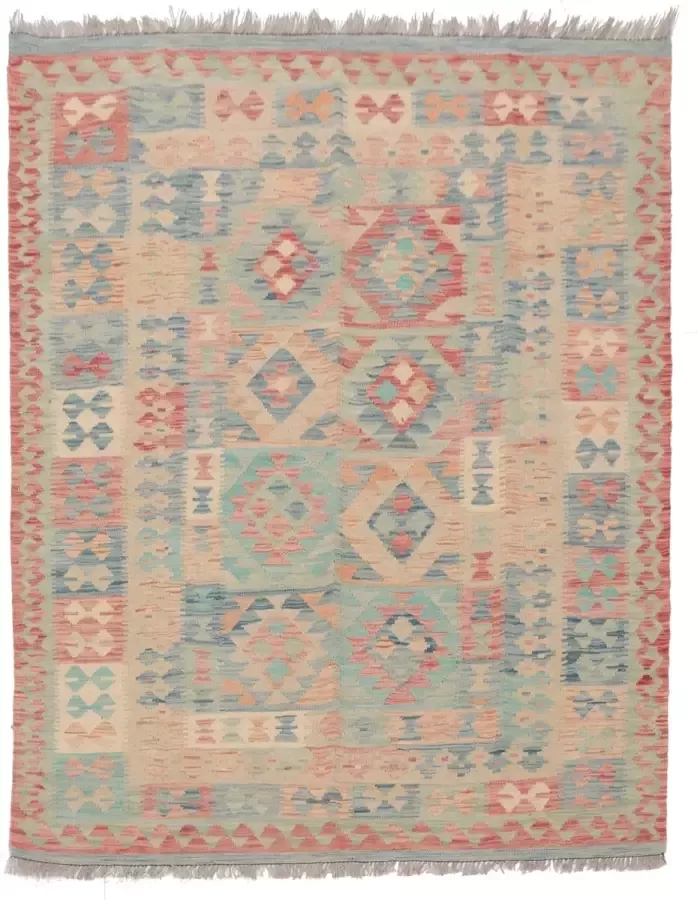 Zargar Rugs Kelim vloerkleed 150x198 Kelim tapijt Oosters vloerkleed 100% wol Handgeweven