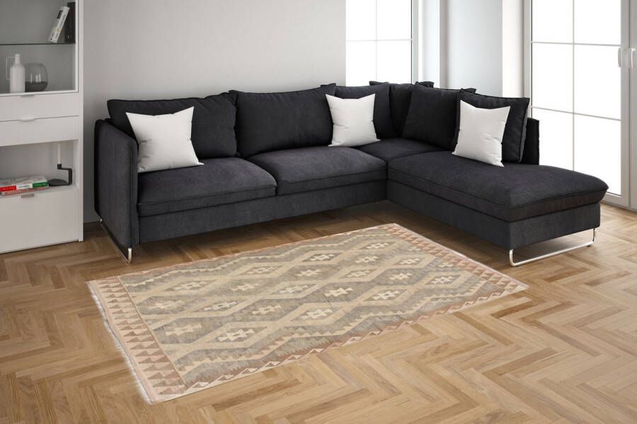 Zargar Rugs Kelim vloerkleed 151x202 Kelim tapijt Oosters vloerkleed 100% wol Handgeweven