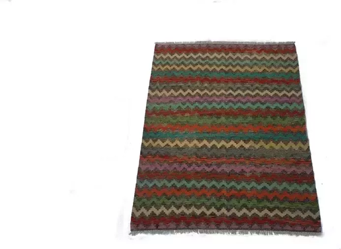 Zargar Rugs Kelim vloerkleed 152x199 Kelim tapijt Oosters vloerkleed 100% wol Handgeweven