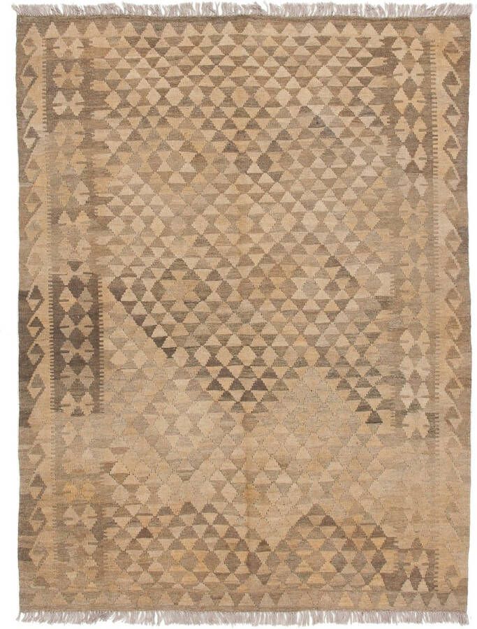 Zargar Rugs Kelim vloerkleed 156x201 Kelim tapijt Oosters vloerkleed 100% wol Handgeweven