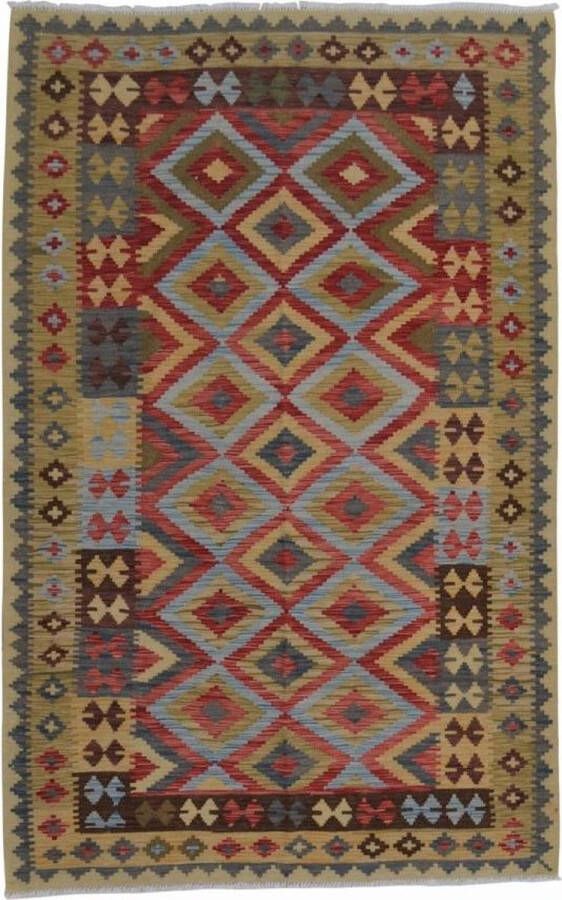 Zargar Rugs Kelim vloerkleed 157x238 Kelim tapijt Oosters vloerkleed 100% wol Handgeweven