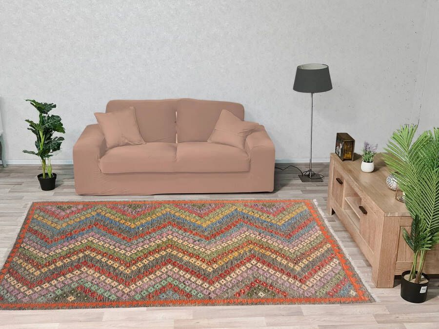 Zargar Rugs Kelim vloerkleed 166x240 Kelim tapijt Oosters vloerkleed 100% wol Handgeweven