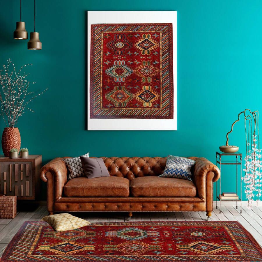 Zargar Rugs Kelim vloerkleed 169x243 Kelim tapijt Oosters vloerkleed 100% wol Handgeweven