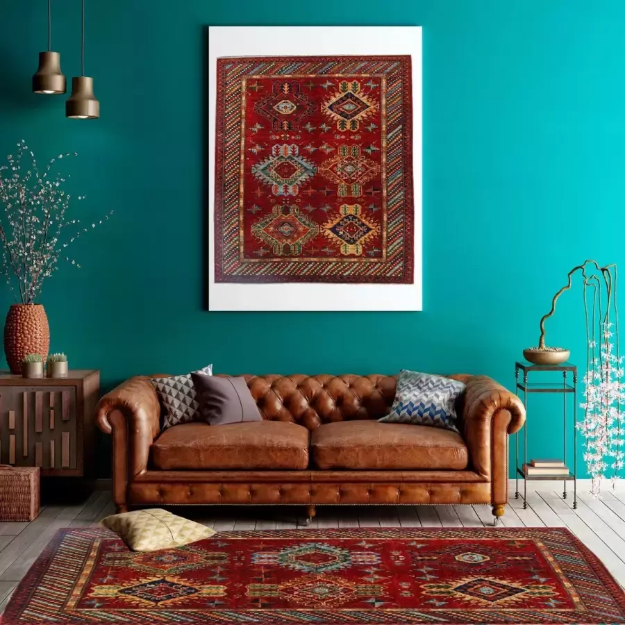 Zargar Rugs Kelim vloerkleed 169x243 Kelim tapijt Oosters vloerkleed 100% wol Handgeweven