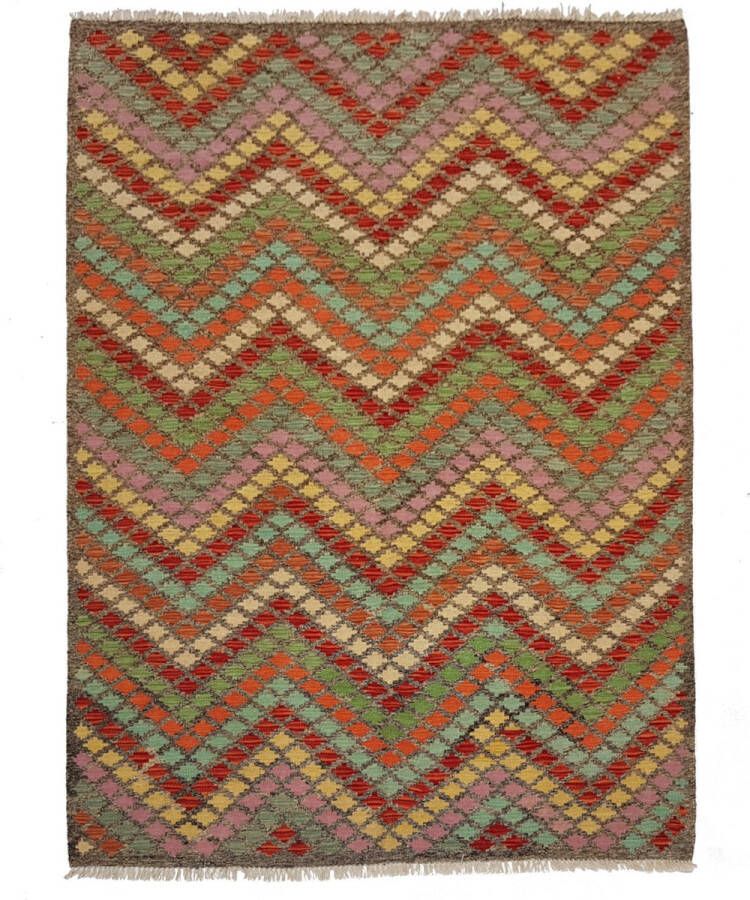 Zargar Rugs Kelim vloerkleed 171x232 Kelim tapijt Oosters vloerkleed 100% wol Handgeweven