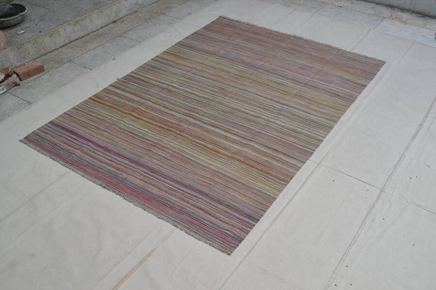 Zargar Rugs Kelim vloerkleed 171x244 Kelim tapijt Oosters vloerkleed 100% wol Handgeweven