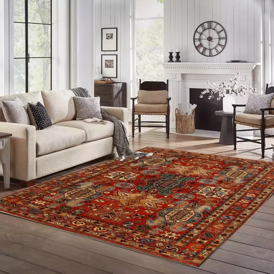 Zargar Rugs Kelim vloerkleed 174x238 Kelim tapijt Oosters vloerkleed 100% wol Handgeweven