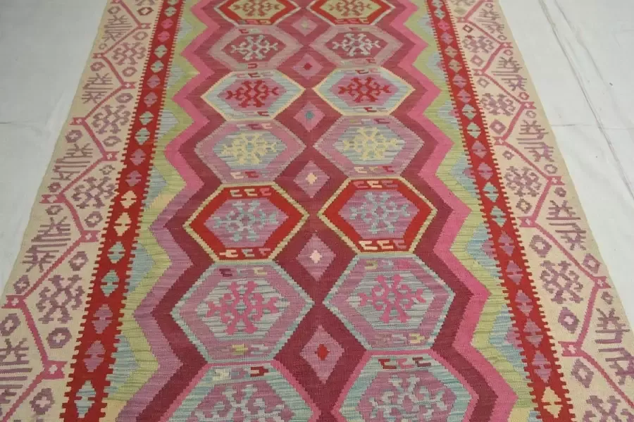 Zargar Rugs Kelim vloerkleed 175x269 Kelim tapijt Oosters vloerkleed 100% wol Handgeweven