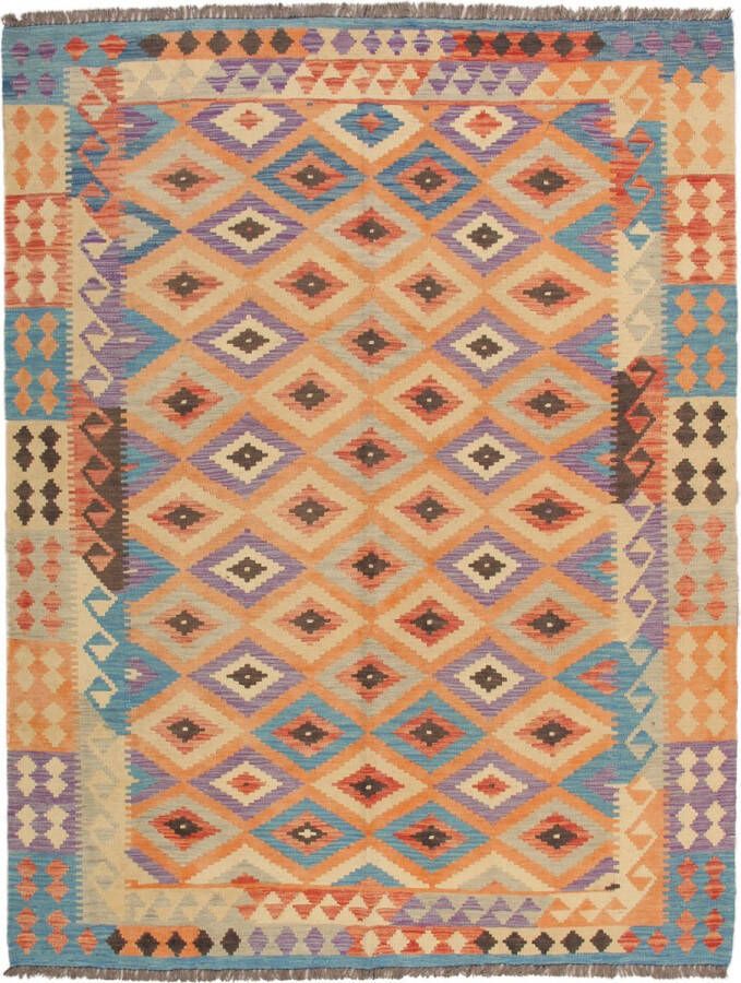 Zargar Rugs Kelim vloerkleed 177x236 Kelim tapijt Oosters vloerkleed 100% wol Handgeweven