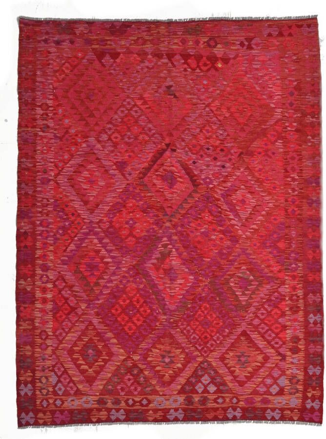 Zargar Rugs Kelim vloerkleed 184x233 Kelim tapijt Oosters vloerkleed 100% wol Handgeweven