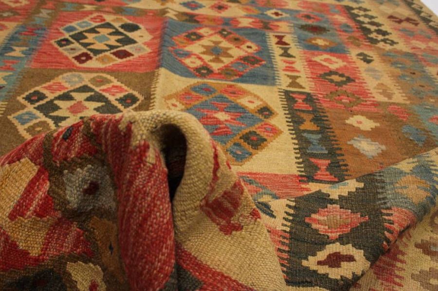 Zargar Rugs Kelim vloerkleed 191x305 Kelim tapijt Oosters vloerkleed 100% wol Handgeweven