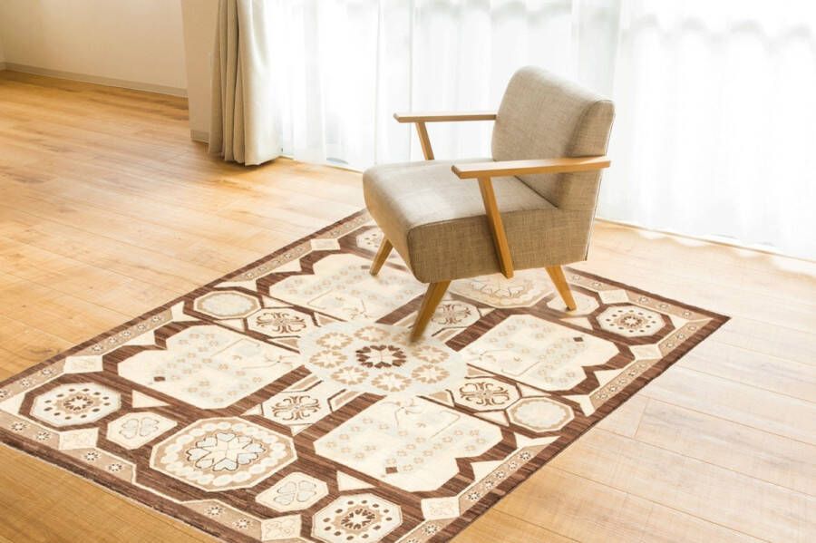 Zargar Rugs Kelim vloerkleed 192x244 Kelim tapijt Oosters vloerkleed 100% wol Handgeweven