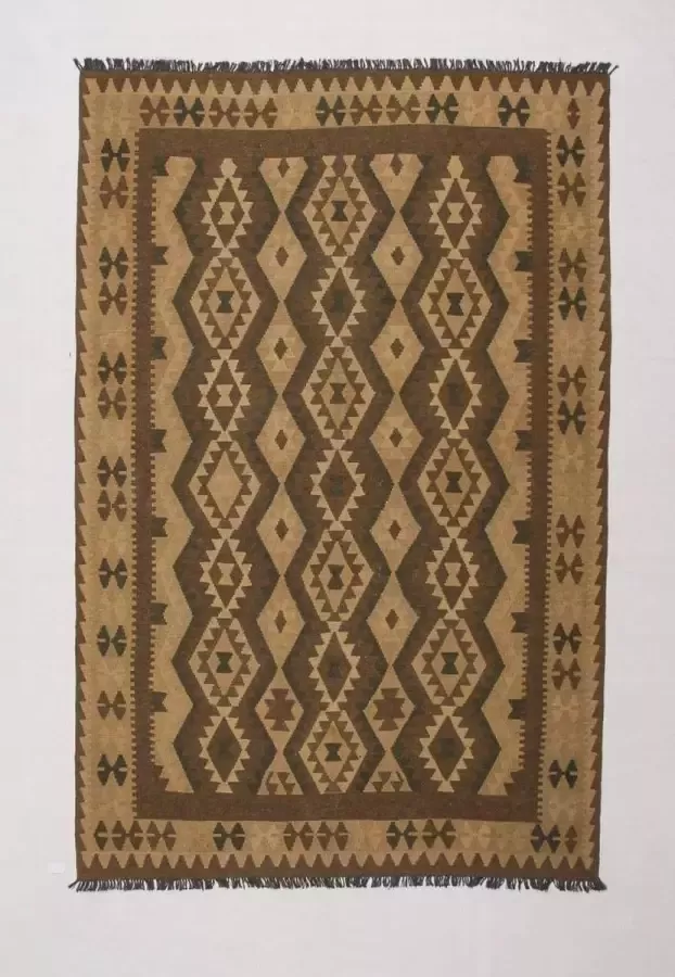 Zargar Rugs Kelim vloerkleed 192x300 Kelim tapijt Oosters vloerkleed 100% wol Handgeweven