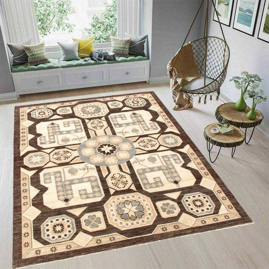 Zargar Rugs Kelim vloerkleed 195x244 Kelim tapijt Oosters vloerkleed 100% wol Handgeweven