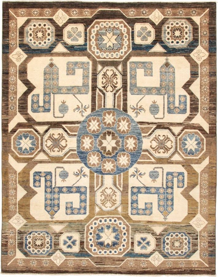 Zargar Rugs Kelim vloerkleed 195x246 Kelim tapijt Oosters vloerkleed 100% wol Handgeweven