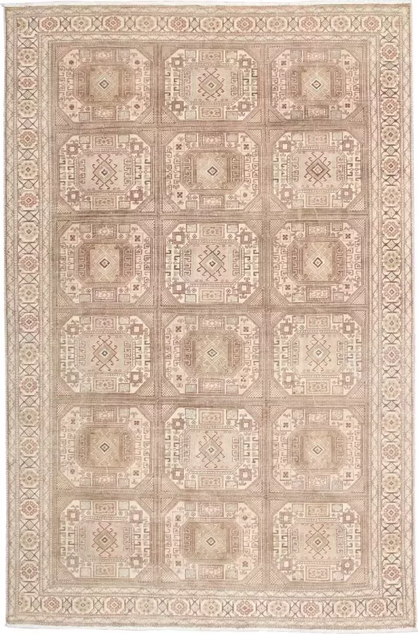 Zargar Rugs Kelim vloerkleed 195x296 Kelim tapijt Oosters vloerkleed 100% wol Handgeweven