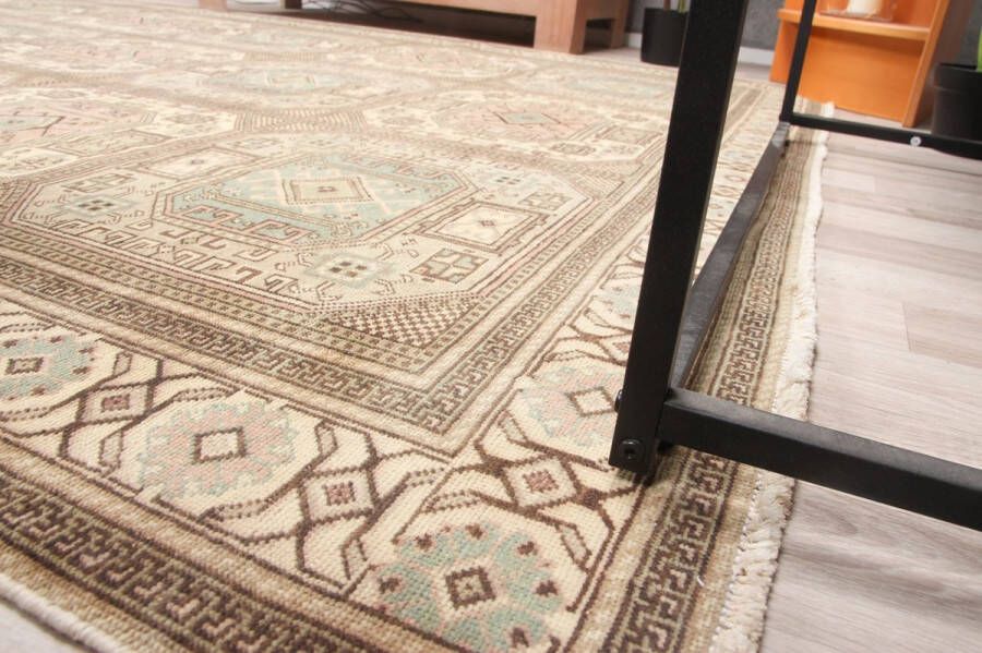 Zargar Rugs Kelim vloerkleed 198x297 Kelim tapijt Oosters vloerkleed 100% wol Handgeweven