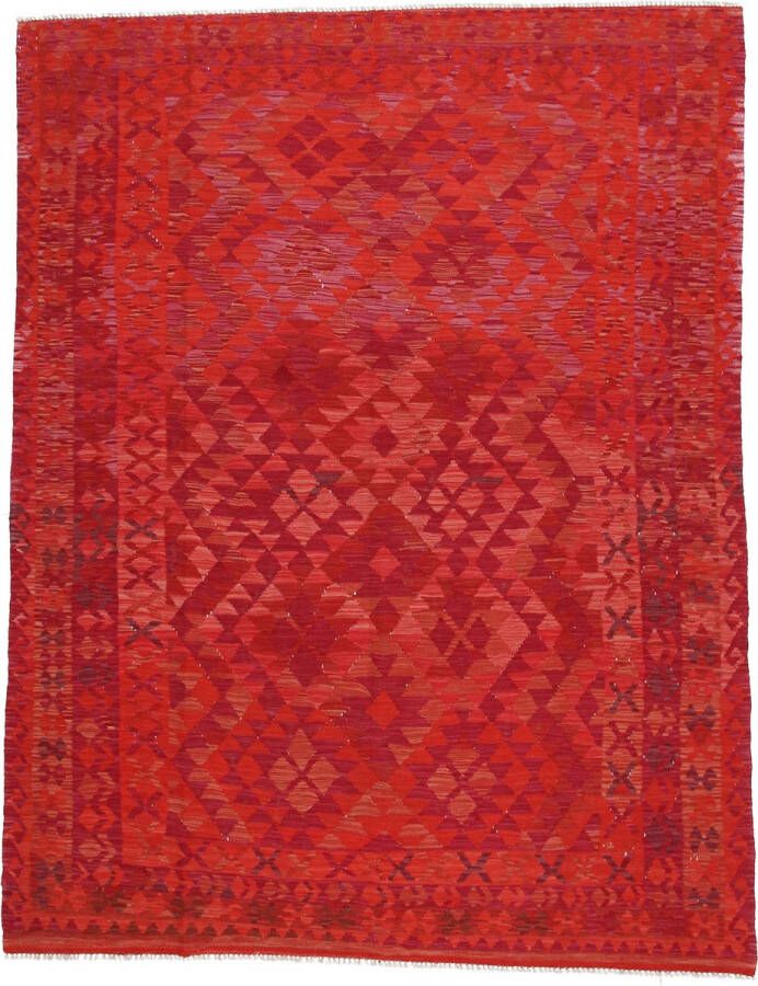 Zargar Rugs Kelim vloerkleed 201x286 Kelim tapijt Oosters vloerkleed 100% wol Handgeweven