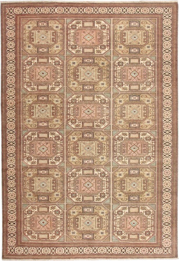 Zargar Rugs Kelim vloerkleed 201x297 Kelim tapijt Oosters vloerkleed 100% wol Handgeweven