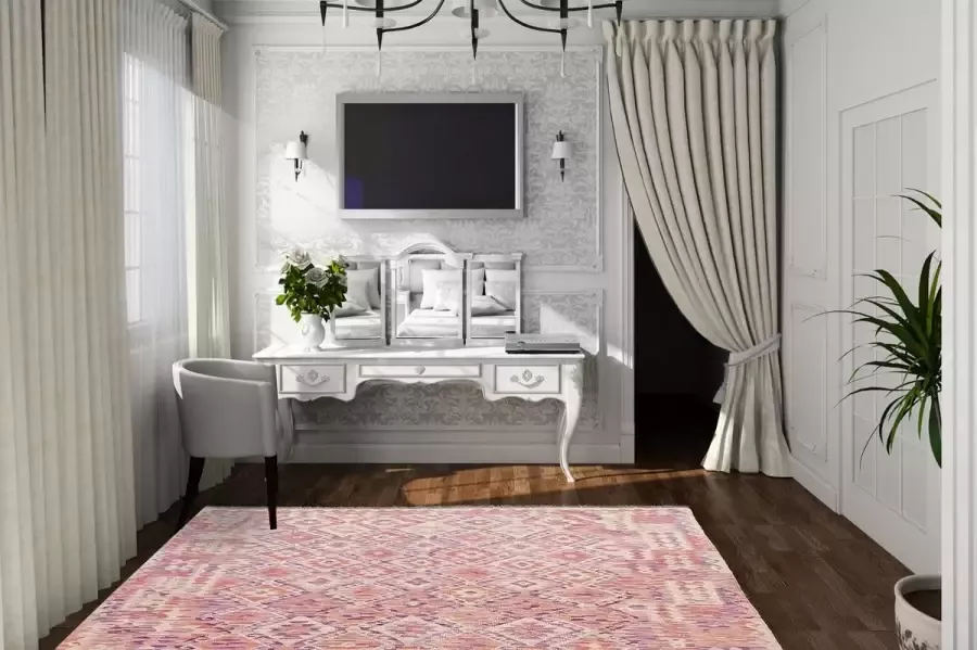 Zargar Rugs Kelim vloerkleed 203x293 Kelim tapijt Oosters vloerkleed 100% wol Handgeweven