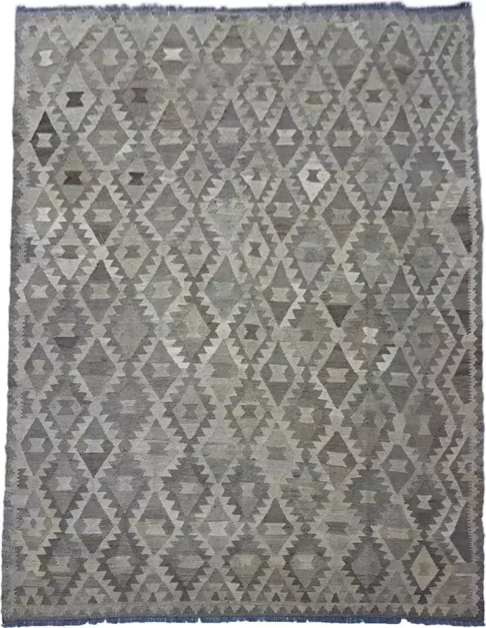 Zargar Rugs Kelim vloerkleed 208x290 Kelim tapijt Oosters vloerkleed 100% wol Handgeweven