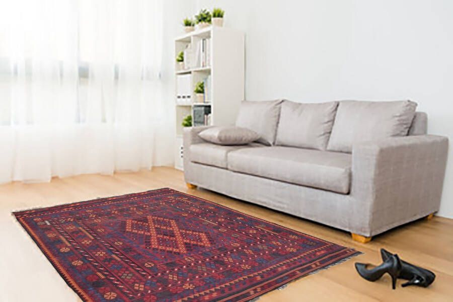 Zargar Rugs Kelim vloerkleed 240x280 Kelim tapijt Oosters vloerkleed 100% wol Handgeweven