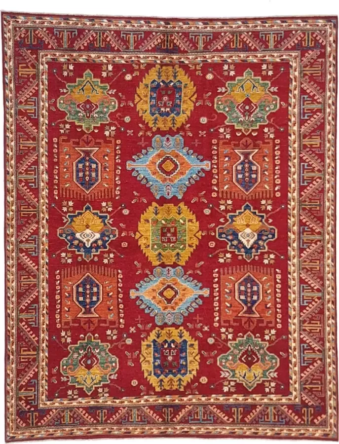 Zargar Rugs Kelim vloerkleed 245x295 Kelim tapijt Oosters vloerkleed 100% wol Handgeweven