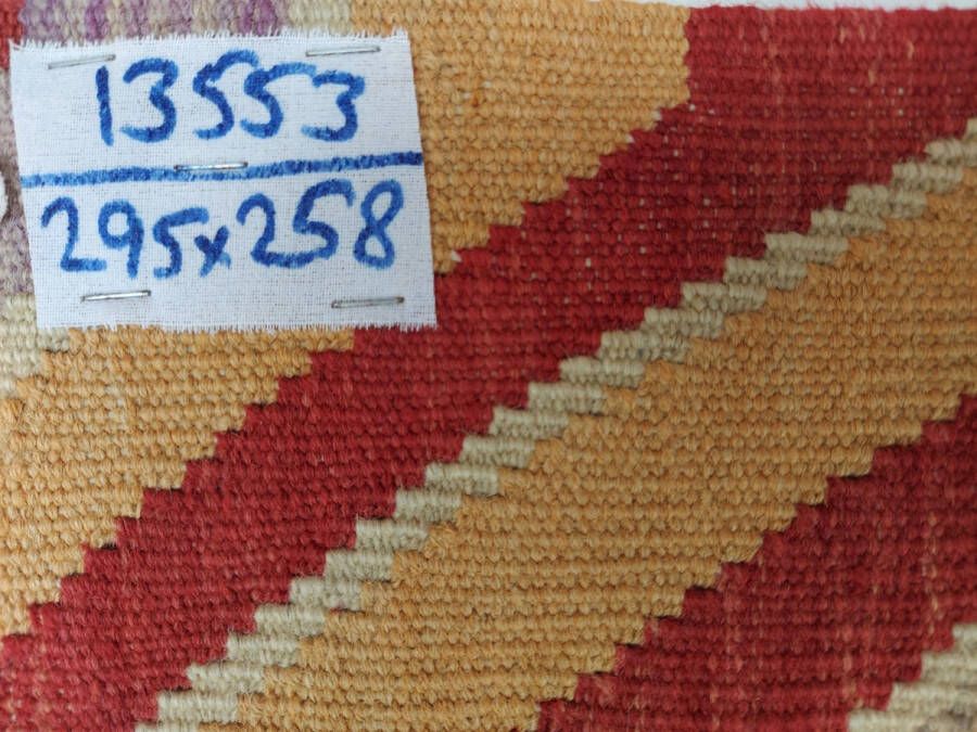 Zargar Rugs Kelim vloerkleed 258x295 Kelim tapijt Oosters vloerkleed 100% wol Handgeweven