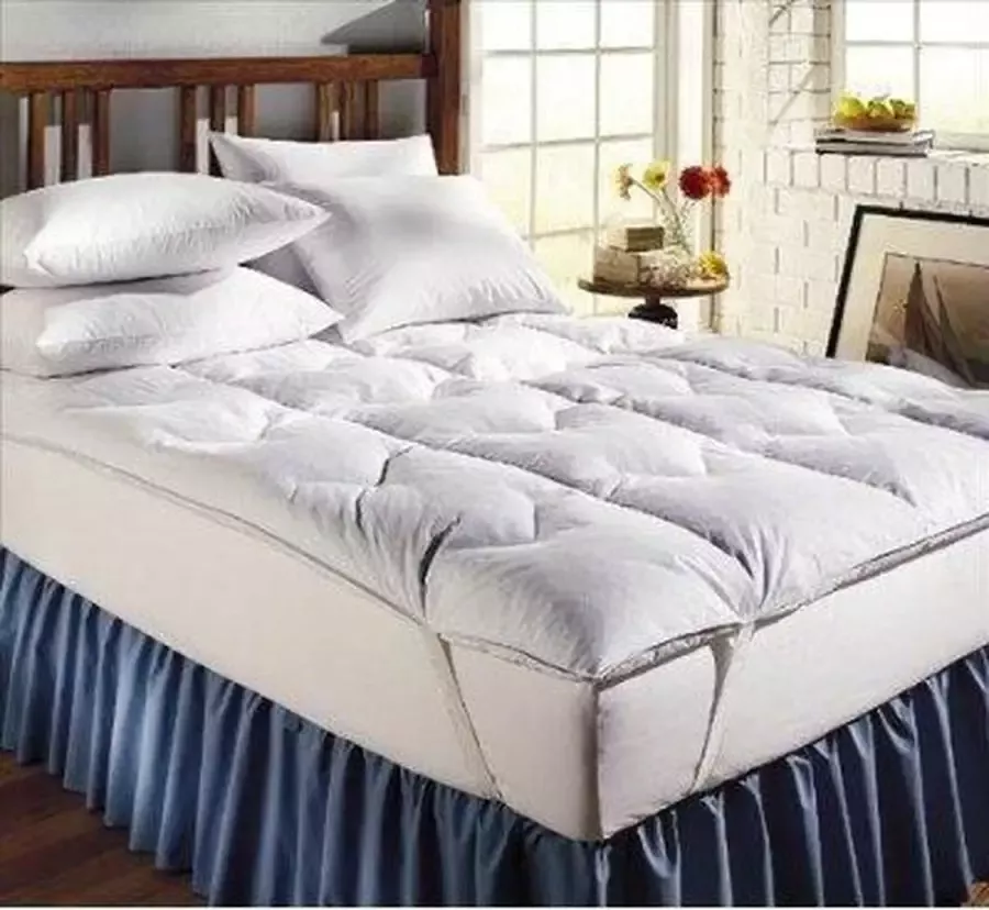 Zavelo Topmatras Hollowsoft Super Zacht 1 persoosn 90 x 210 cm Topdekmatras Topper Matras Matrastopper Anti-Allergeen