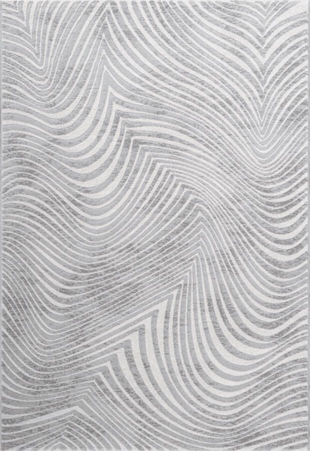 ZAZA Home Alvie 6979 160x230 Modern vloerkleed modern design strepen onderhoudsvriendelijk grijs