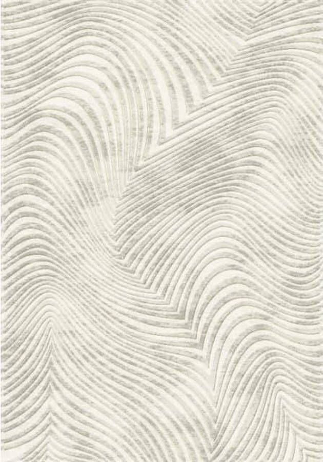 ZAZA Home Alvie 7565 240x330 Modern vloerkleed modern design strepen onderhoudsvriendelijk creme