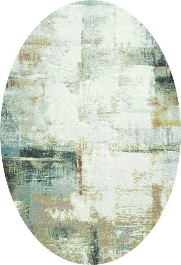 ZAZA Home Arizona 9290 160x230 ovaal modern vloerkleed modern abstract design allergievriendelijk makkelijk schoon te maken crème en bruin