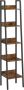 Songmics VASAGLE boekenkast ladder plank met 5 planken open vloer plank smal voor woonkamer slaapkamer keuken kantoor metalen frame industrieel ontwerp vintage bruin-zwart LLS109B01 - Thumbnail 1