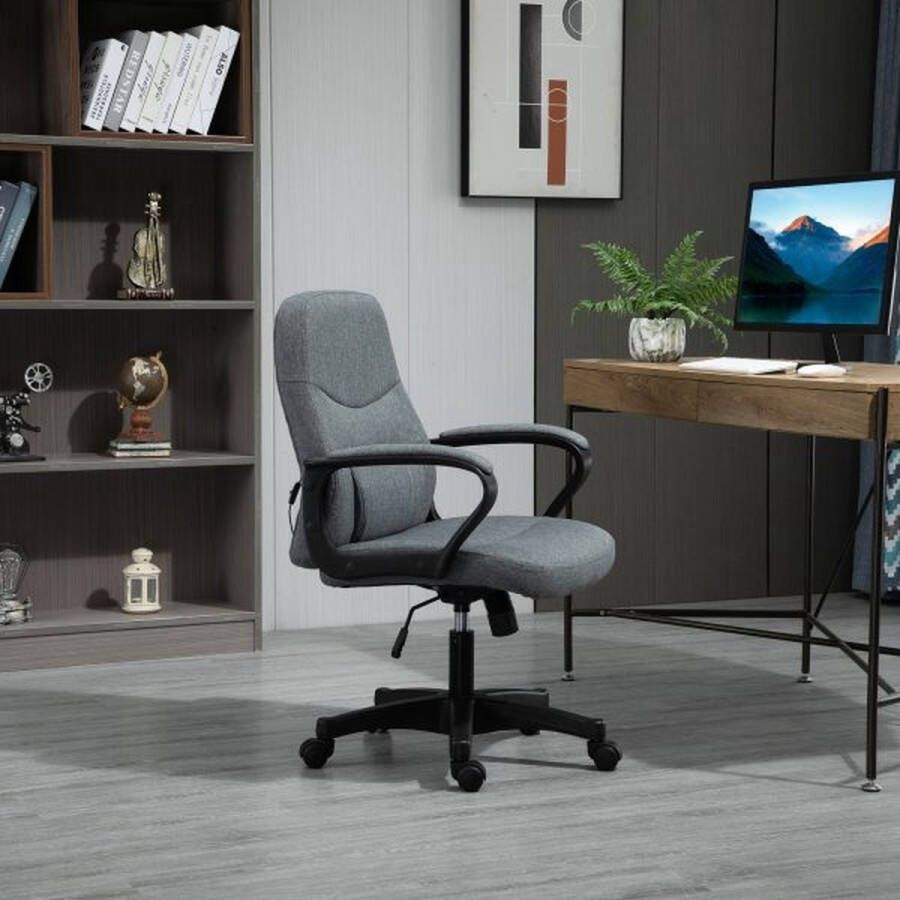 ZAZA Home Chef's Chair Shoot Bureau -stoel met massagefunctie Hoogte verstelbaar ergonomisch lijnontwerp met USB -interface