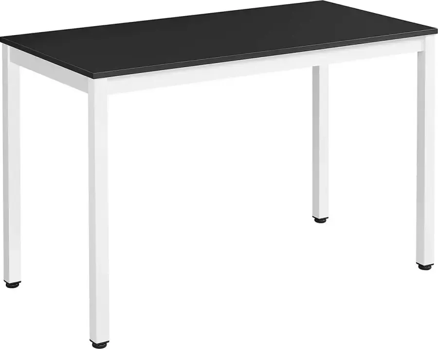 ZaZa Home & Office Computertafel Bureau 120x60x76cm Zwart Wit