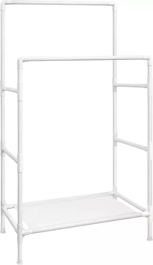 ZaZa Home & Office ZAZA Home kledingrek kapstok van wit metaal - Foto 2