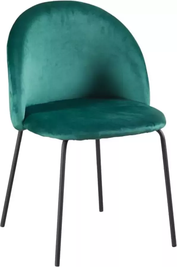 ZaZa Home & Office ZAZA Home Sam fluwelen eetkamerstoelen Groen