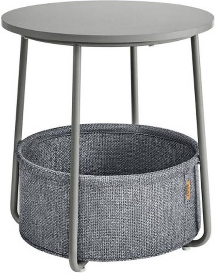 ZAZA Home Moderne bijzettafel met stoffen mand: trendy en functioneel!