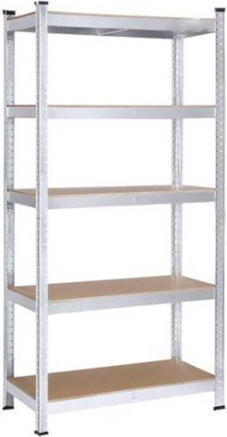 ZAZA Home Opbergrek Stellingkast Voor Zware Lasten Max. Met 875 Kg Belastbaar Kelderrek Met Verzinkt Oppervlak Ä°nsteekrek