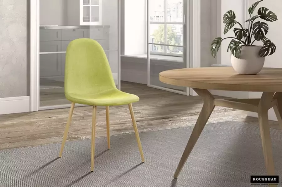 ZAZA Home Stoelen Stoffen zitting Limegroen - Foto 2