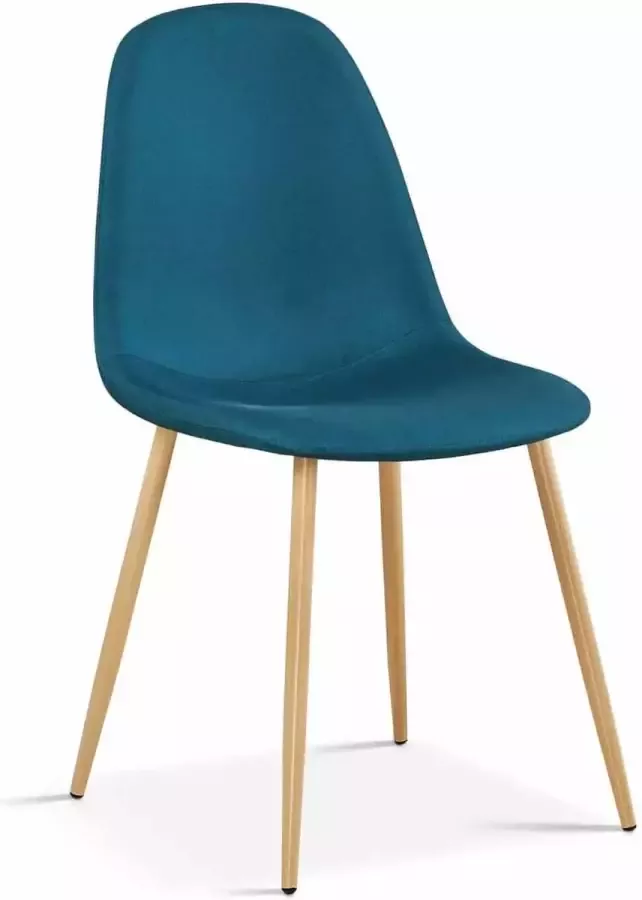 ZAZA Home Set Van 4 Stoel 'Boy' Stof Aqua