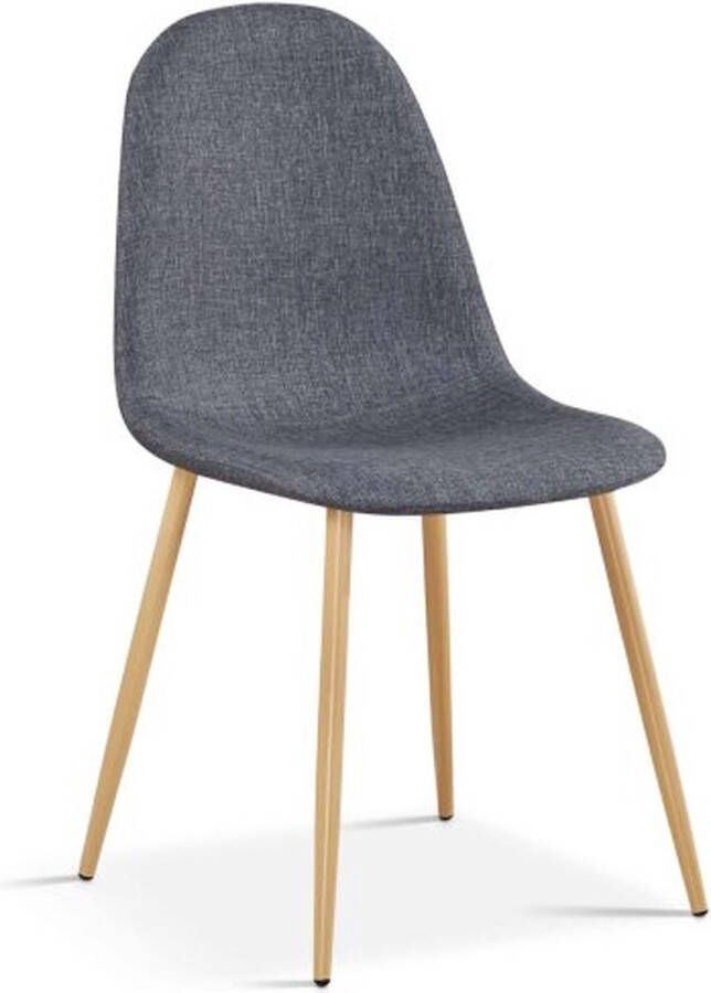 ZAZA Home Stoelenset Comfortabel Grijze stof