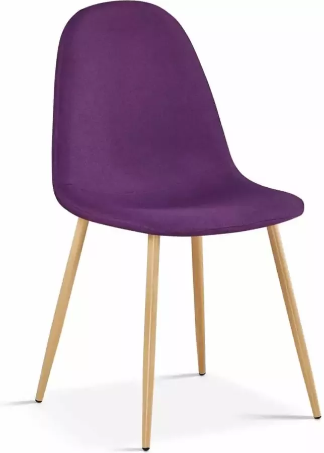 ZAZA Home Stoelenset Comfortabel Paarse stoffen